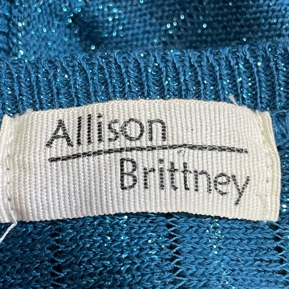 Allison Brittney sparkly 1/2 sleeve top - Picture 6 of 6